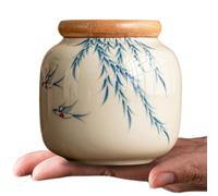AwnsIMfreien Small Urns for Human Ashes Keepsake, 3 Inch Ceramic Funeral Urns with Seal Wood Lid, Anti-Corrosion & humidity-Proof for Human, Adult, Child, Pets, Tiny Urn