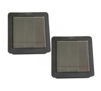 AwnsIMfreien Solar Light Replacement Top, 2-Pack Waterproof Square Panel with Warm White LED for Outdoor Solar Lamps, Replacement Light Parts for Garden Decor, Lights