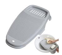 AwnsIMfreien Washboard for Laundry, Washboard Laundry Hand Wash Board Plastic No Slip Washing Board for Clothes Scrubbing with Soap Holder for Hand Washing Tool, Wash
