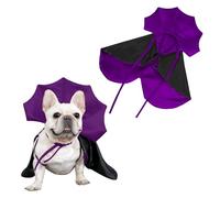 AWOCAN Dog Halloween Costumes Cats Dogs Vampire Cloak Costume Halloween Pet Accessories Costume Halloween Party Pet Cosplay (purple)