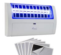 Awoco LED 13 W Wall Mount Sticky Fly Trap Lamp for Capturing Flies, Mosquitoes, Moths and Flying Insects (Fly Trap + 6 Glue Boards)