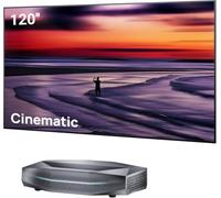 AWOL VISION Aetherion Max + 120" ALR Celling Light Screen Bundle - 4K UHD Display Ultra Short Throw Triple Laser Projector with Dolby Vision,Anti-RBE, HDR10+, Google TV