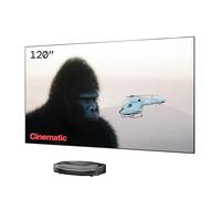 AWOL VISION Aetherion Pro + 120" Fixed Frame ALR Screen Bundle - 4K UHD Display Ultra Short Throw Triple Laser Projector with Dolby Vision,Anti-RBE, Google TV Integration for Home Cinema & Gaming