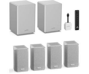 AWOL VISION ThunderBeat 4.2.2 All-Wireless Home Theater Sound System, Surround Sound System with Dual 120W Subwoofers and Upward Firing Speakers, Dolby Atmos DTS Support (4.2.2)