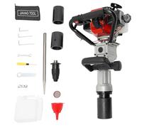 awolsrgiop Petrol Stake Driver, 32.7 cc 2-Stroke 1000 W Earth Auger Petrol Engine Gas Powered Post Driver Post Driver Piles, T Post Ram, Fence Hammer Post Driver, 55 mm / 70 mm Stacking Head