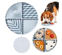 Awoo Paradise Licking Mat for Dogs and Cats Made of Silicone and Slow Feeder with Suction Cups, Non-Slip, Dishwasher Safe, Extends Meal Time for Fast Eaters and Reduces Anxiety, for