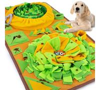 AWOOF Large Dog Snuffle Mat, Interactive Feeding Mat, 34.6 in x 19.6 in, Squeaker and Crinkle Paper, Non-Slip, Easy to Clean