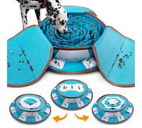 AWOOF Pet Snuffle Mat for Dogs, Interactive Feed Game for Boredom, Encourages Natural Foraging Skills for Cats Dogs Bowl Travel Use, Dog Treat Dispenser Indoor Outdoor Stress Relief (Green)