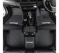 Awotzon Car Floor Mats, Made to Measure, Suitable for Volkswagen, Breathable, Waterproof, Durable Polyester All-Weather Floor Mats for Cars,Right Hand Drive(Black Blue)