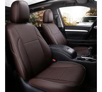 Awotzon Seat Covers Custom Fit Audi A4 allroad Quattro 2017-2024-without Thigh Support Leather Feel Waterproof Durable color：Coffee
