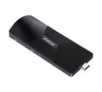 AWOW Fanless Mini PC Stick Intel Celeron J4105, 8GB Ram 128GB Storage, Windows 11 Pro Mini Stick PC Supporting HDMI 2.0 and Mini DP 1.2 Dual 4K@60Hz, Dual Band WiFi and Gigabit Ethernet Port, NY41S