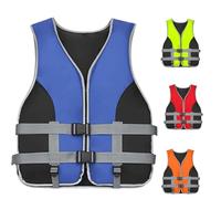 Awoyep Life Jacket Adult Swim Vest: Lifejacket Buoyancy Vest with Whistle Womens Mens Adjustable Swim Vest Aid 25-110 kg for Snorkelling Vests Water Sports Surfing Boating Fishing(Blau,L)