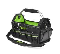 AWP 18" Pro Tool Tote | Water Resistant Tool Bag with Rotating Handle, Removable Shoulder Strap and 15 Storage Pockets (2 Pack)