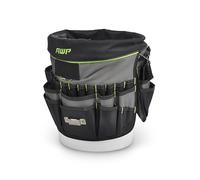AWP 51-Pocket Bucket Tool Organizer for Easy Tool Access, Fits Most 5-Gallon Buckets, Water-Resistant Construction,Black