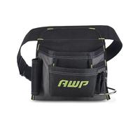 AWP Handyman Tool Apron 6 pockets and Loops for Tool Organization | Black & Gray | Fits up to 50" Waist Size