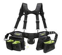 AWP Trapjaw General Construction Polyester Tool Rig | TrapJaw Tool Rig with Suspenders,Black, Green