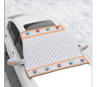 AWPF Car Windshield Cover for Peugeot 207 2009-2018 Hatchback, Magnetic Car Windshield Cover -Foldable Car Windscreen Snow Cover, Snow Ice Frost Sun UV Dust Water Resistent