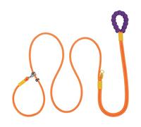 Awpland Dog Leash Slip Lead, 11.5 FT x 2/5" Heavy Duty Dog Leash with Soft Foam Padded Handle, Strong Rope No Pull Pet Training Leash for Small Medium and Large Dogs