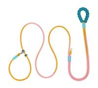 Awpland Dog Leash Slip Lead, 11.5 FT x 2/5" Heavy Duty Dog Leash with Soft Foam Padded Handle, Strong Rope No Pull Pet Training Leash for Small Medium and Large Dogs