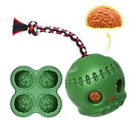 Awpland Frozen Treat Toy for Aggressive Chewer, Long-Lasting Interactive Dog Toy to Keep Pup Busy and Reduces Anxiety, DIY Fillable Rubber Treat Toy with Silicone Molds (Green)