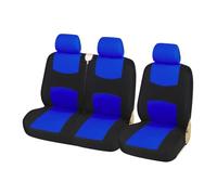 Awqmx Car Seat Covers Universal 2+1Heavy Duty Fabric Van Seat Covers Fits Most Vans-Single&Double Car Seat Covers For Vauxhall Vivaro For Transit(Blue)