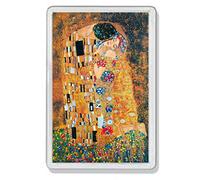 AWS Art Nouveau Gold and Red The Kiss by Gustav Klimt PVC Fridge Magnet