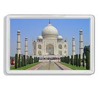 AWS Magnet Rigid PVC Taj Mahal Tajmahal India Temple Agra Gadget Lisbon Portugal Magnet Fridge Magnet Souvenir Fridge Magnet in Hard Plastic with Image Photo City City Temple