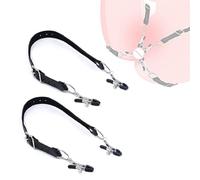 AWS7-BDSM Bondage Sets Adjustable Stainless Steel Metal Clamp Kit with Leather Cover for Women Bondagewear Exercise Anil Plug Kit