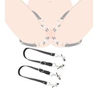 AWS7-Exercise Anil Plug Kit BDSM Bondage Sets Women's Black Leather Kit with Adjustable Stainless Steel Leather Clips