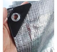 AWSAD Aluminet Shade Cloth Heavy Duty 99% Sunblock Reflective Aluminet Sun Shade Cloth Fabric Sun Block Car Cover Pet Cover for Greenhouse, Parking, Garden Yard