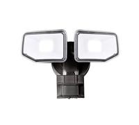 AWSENS 40W LED Security Lights Motion Sensor Light Outdoor, 180 Degree, 4000 LM, 5000 K, ETL Water Resistant, Clear 2 Head Motion Detector Flood Light for Garage, Yard (Bronze)