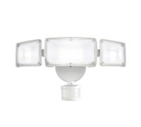AWSENS Upgraded 3-Head LED Security Lights with Motion Sensor, 40W, 3800LM, Motion Security Light, 5000K, ETL Waterproof, Motion Sensor Flood Light for Garage, Patio, Porch (White)