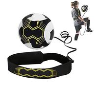 AWSGHLF Football Kick Trainer, Football Training Equipment Elastic Football Training Belt Soccer Training Aids Hands Free Training Aid Football Skills Improvement for Kids Adults (3 4 5 Footballs)