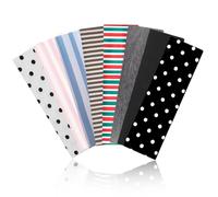 AWSOLAR 8 Pcs Polka Dot Headbands for Women's Hair, Fabric Headband, Elastic Headband for Running, Ski, Gym, Sports