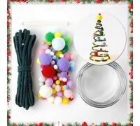 AWSOLAR Christmas DIY Macrame Kit for Beginners, DIY Christmas Tree for Living Rooms, Bedrooms, Desks