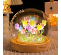 AWSOLAR Color Tulip Lamp, Forever Tulip Lights, Flower Lamp, Light up Tulips Gift