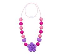 AWSOLAR Sensory Chew Necklace, Rose Flower Silicone Chew Buddy Chew Necklaces for Sensory Kids ADHD Biting Needs, Oral Motor Teething Necklace