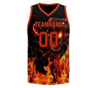 AWSOLE Custom Basketball Jersey Set for Men Women Snake Floral Design Quick Dry Breathable Team Jersey Personalized Shirt