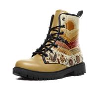 AWSOLE Floral Ankle Boots For Women Fashionable Fall Winter Lady's Footwear Cozy Stylish Comfortable Waterproof Hiking Bootie