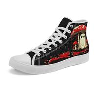 AWSOLE Mushroom Forest High Top Canvas Sneakers for Women Men Vintage Gothic Aesthetic Shoes Natural Print Casual Shoes