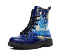 AWSOLE Women's Sky Star Artistic Ankle Booties Men's Comfort Lace-up Winter Fall Dress Fashion Boots Stylish Outdoor Shoes