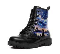 AWSOLE Women's Sky Star Artistic Ankle Booties Men's Comfort Lace-up Winter Fall Dress Fashion Boots Stylish Outdoor Shoes