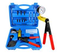 Awsuc Brake Bleeding Kit Vacuum Pump Pressure Tester Gauge Set, Brake Bleeder Kit Hand Held Pressure Vacuum Pump Tester, Manual Brake Clutch System Fluid Bleed Kit One Man for Car Motorcycle Motorbike