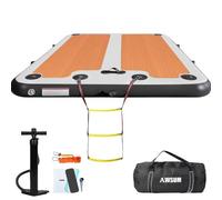 AWSUM Inflatable Floating Dock, 15ft Non-Slip EVA Surface Inflatable Swim Platform Dock for Lake, Inflatable Water Mat Floating Island Raft for Pool Beach Ocean