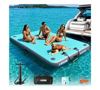 AWSUM - Inflatable Floating Spring with Air Spring Platform, Floating Island Raft with Non-Slip Surface for Swimming Pool, Beach, Ocean
