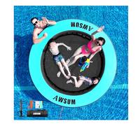 AWSUM Inflatable Water Hammock Round Floating Ring Circle Dock Lake Floats River Raft for Adults Island Swimming Pool Platform for Party