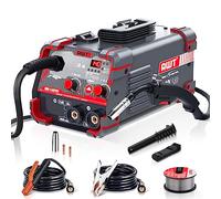 AWT 140Amp MIG Welder Flux Core MIG Welder/Stick/Lift TIG 3 in 1 Welding Machine, Welder Machine 110V with Synergy IGBT Inverter, Portable Gasless Welder Equipment