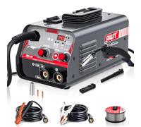 AWT MIG Welder 140Amp, Flux Core MIG Welder/Stick 2 in 1 Welding Machine, Welder Machine 110V with Synergy IGBT Inverter, Portable Gasless Welder Equipment