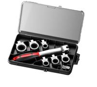 AWTEDPLM Torque Wrenches Portable 8/13-piece Set Shaking Head Replaceable Ratchet Wrench Interchangeable Heads, for Car Repair(8pcs-HTBS)