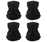 Awumbuk Men's 4-Pack Windproof Neck Gaiter | Breathable Multifunctional Snood for Hiking, Cycling & Running | All-Weather Lightweight Face Cover, Sports Scarf for Outdoor Adventures